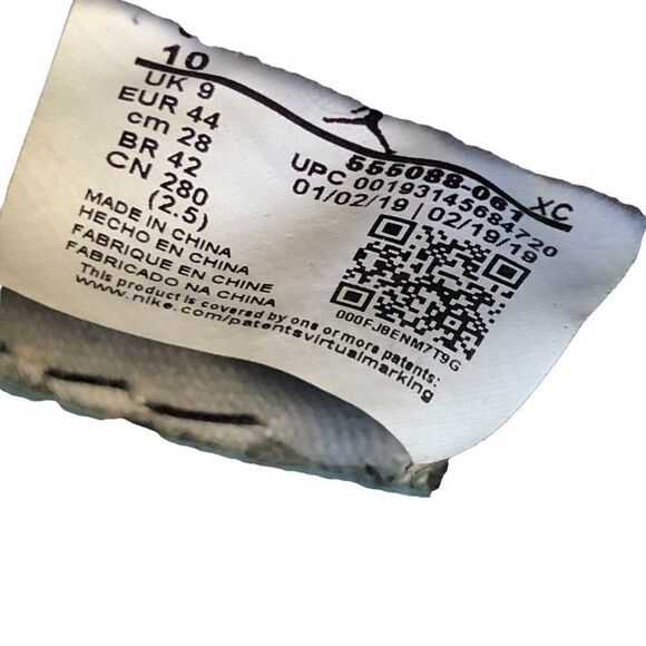 Nike Air Jordan 1 Retro High OG 'Gym Red' Size 10 - Picture 12 of 16